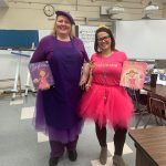 Teachers dressed as storybook characters