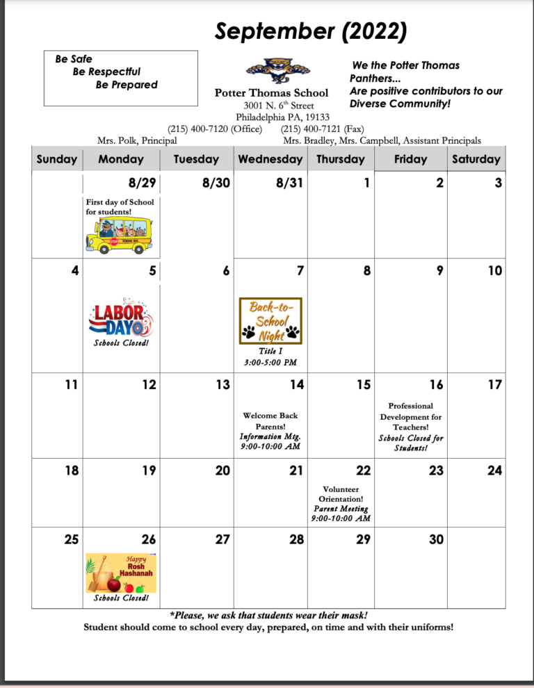 PotterThomas School The School District of Philadelphia